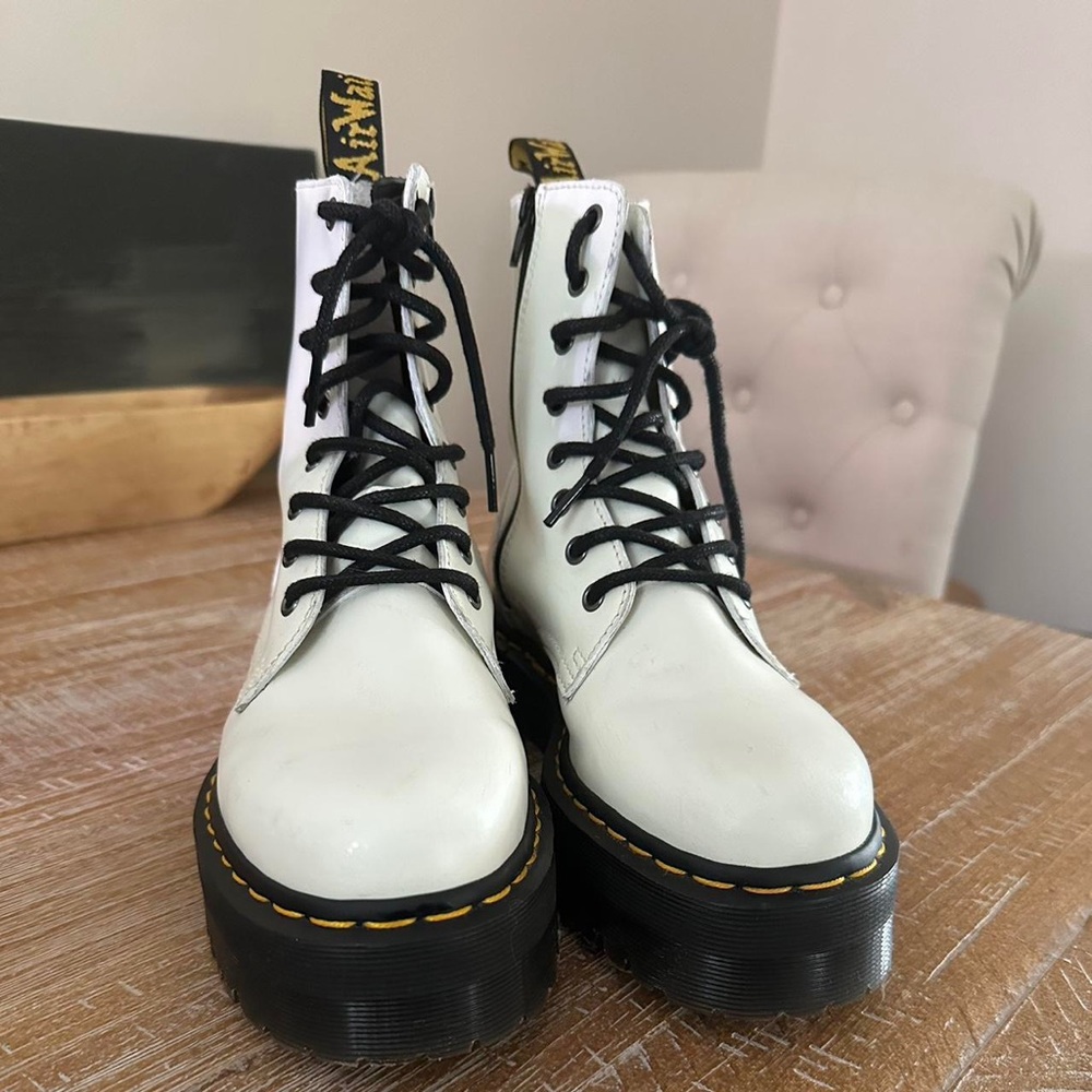 Dr. Martens White Jadon Boots